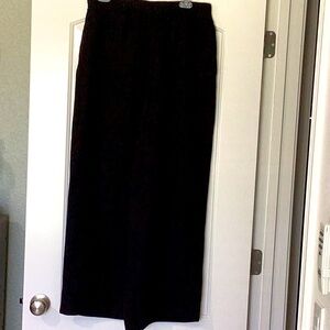 H&M Pull On Linen Blend Black Pants Size M